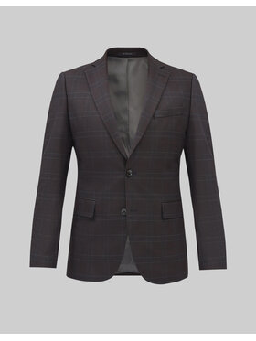Borgio Borgio Marynarka monreale Bordowy Slim Fit
