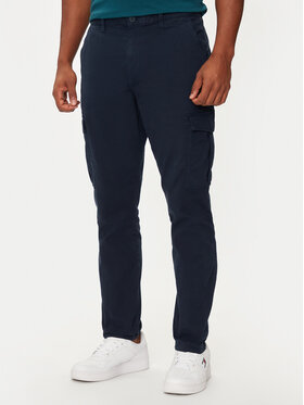 Tommy Jeans Tommy Jeans Kalhoty z materiálu Austin DM0DM20750 Tmavomodrá Slim Fit