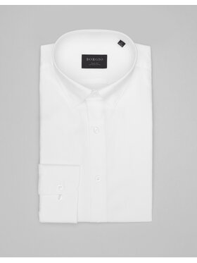 Borgio Borgio Koszula francolise 00575 Biały Slim Fit