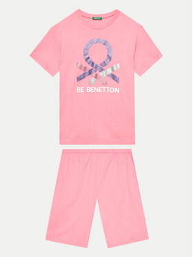 United Colors Of Benetton United Colors Of Benetton Piżama 30960P06S Różowy Regular Fit