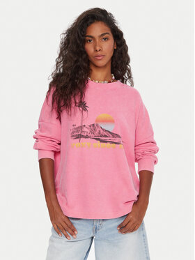Roxy Roxy Pulóver Eastside ERJKT04322 Rózsaszín Boxy Fit