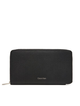 Calvin Klein Calvin Klein Портфейл Foil Emboss Long Zip Fold LV04D1107G Черен