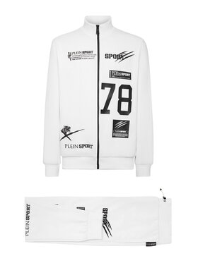 Plein Sport Plein Sport Komplet top i spodnie 653 Biały Regular Fit