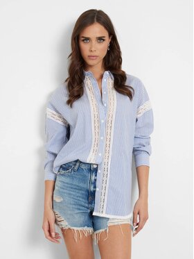 Guess Guess Top 165637 Niebieski Classic Fit
