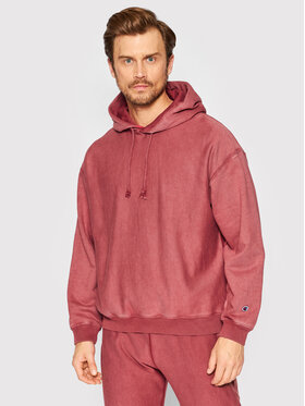 Champion Champion Felpa Acid Wash Minimal 217240 Rosso Custom Fit