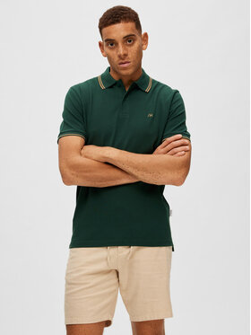 Selected Homme Selected Homme Polo 16087840 Vert Regular Fit