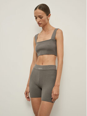 La Mania La Mania Top NEVER Szary Classic Fit