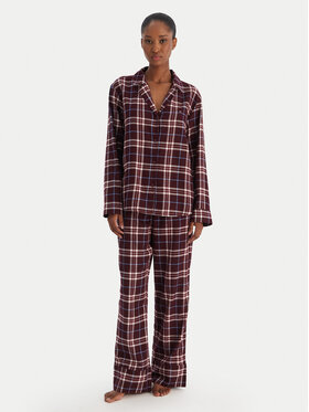 Tommy Hilfiger Tommy Hilfiger Pyžamo UW0UW06158 Bordó Regular Fit
