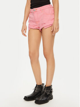 One Teaspoon One Teaspoon Szorty jeansowe Bandits 26780 Różowy Regular Fit