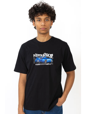 Kamuflage Kamuflage T-Shirt R34 Czarny Relaxed Fit