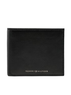 Tommy Hilfiger Tommy Hilfiger Duży Portfel Męski Th Premi Leather Extra Cc & Coin AM0AM11096 Czarny