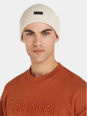 Calvin Klein Kapa Daddy Wool Beanie K50K510984 Écru