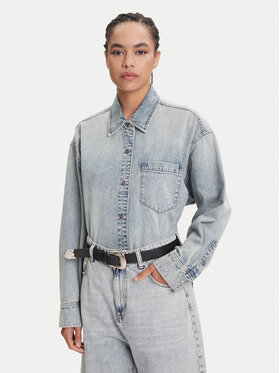 Miss Sixty Miss Sixty camicia di jeans 6S1XJ49500 Blu Loose Fit