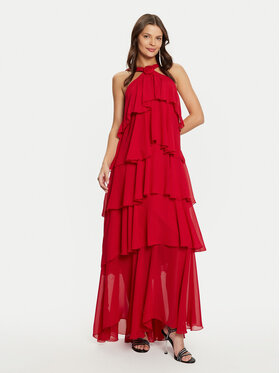 Vero Moda Vero Moda Večernja haljina Felicia 10295237 Crvena Slim Fit