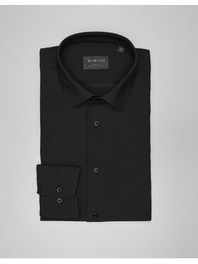 Borgio Borgio Koszula ateleta_00583 Czarny Slim Fit