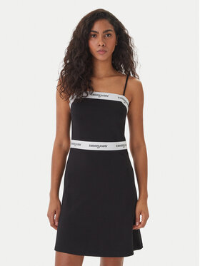 Tommy Jeans Tommy Jeans Rochie de zi DW0DW22337 Negru Slim Fit