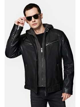 Lancerto Lancerto Kurtka skórzana Prasco KU068223000001 Czarny Regular Fit