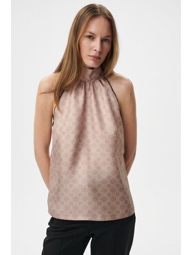 MARI PRETI MARI PRETI Top MONOGRAM M Beżowy Regular Fit