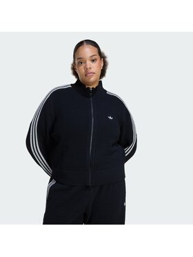 adidas adidas Bluza KNITTED CROCHET FIREBIRD Czarny Slim Fit