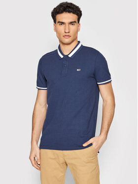 Tommy Jeans Tommy Jeans Polo TJM Tipped DM0DM12220 Granatowy Slim Fit