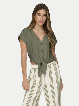ONLY ONLY Košile Siesta 15322270 Zelená Regular Fit