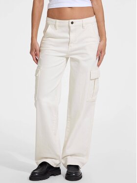 Guess Jeans Guess Jeans Jeansy 175297 Bílá Relaxed Fit