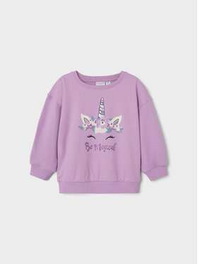 NAME IT NAME IT Bluza 13218917 Fioletowy Box Fit