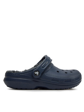 Crocs Crocs Natikače Classic Lined Clog 203591 Tamnoplava
