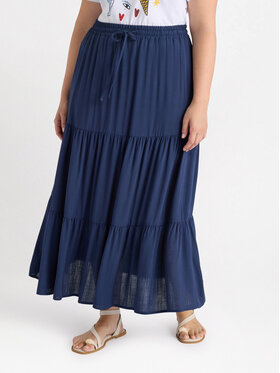 Fiorella Rubino Fiorella Rubino Spódnica maxi 1000L000513N034 Niebieski A-Line Fit