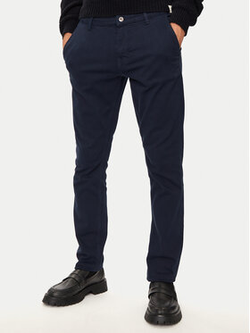 Mustang Mustang Chinosy Oakland 1015540 Granatowy Skinny Fit