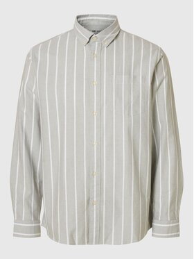 Selected Selected Koszula 16077359 Szary Regular Fit