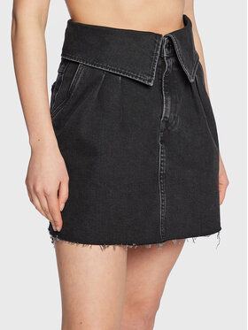 Pepe Jeans Pepe Jeans Džínová sukně Kaz PL901009 Černá Regular Fit