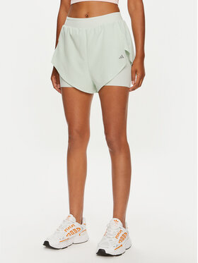 adidas adidas Športové kraťasy Designed for Training HEAT.RDY HIIT IX0640 Zelená Regular Fit