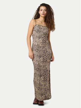 Noisy May Noisy May Letné šaty Avery 27034320 Hnedá Slim Fit