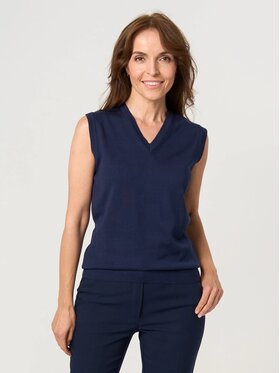 Willsoor Willsoor Kamizelka 72074 Granatowy Regular Fit