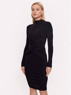 Marciano Guess Marciano Guess Kokteilinė suknelė 3YGK37 5036Z Juoda Bodycon Fit