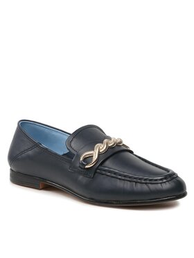 Tommy Hilfiger Tommy Hilfiger Lordsy Th Chain Feminne Loafer FW0FW07077 Tmavomodrá