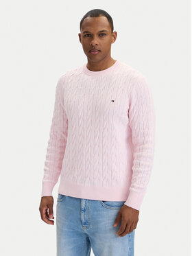 Tommy Hilfiger Tommy Hilfiger Sveter MW0MW33132 Ružová Regular Fit