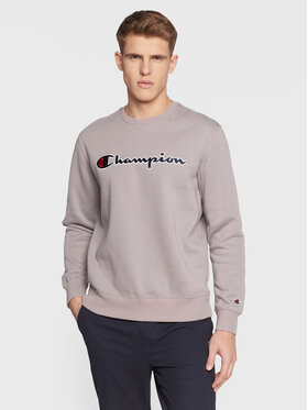 Champion Champion Mikina Embroided Script Logo 217859 Fialová Regular Fit
