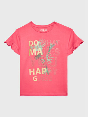 Guess Guess T-shirt J3GI03 K6YW1 Ružičasta Regular Fit