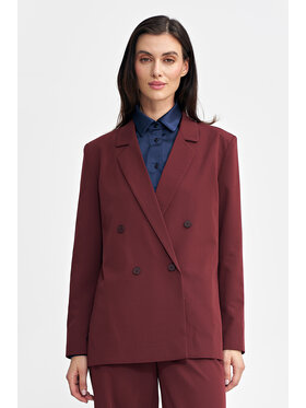 NIFE NIFE Marynarka Z69 Bordowy Oversize