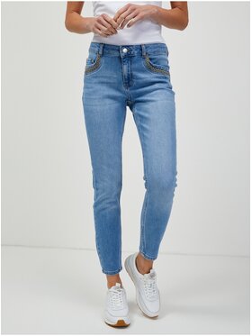 Orsay Orsay Jeansy 311861-547000__38 Niebieski Skinny Fit