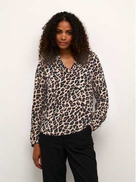 Kaffe Kaffe Bluzka Marta 10507635 Brązowy Regular Fit