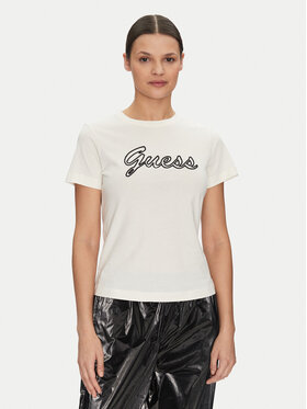 Guess Guess Футболка V5GI02 K9RM1 Écru Slim Fit