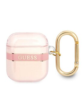 Guess Guess Etui na słuchawki AirPods Różowy