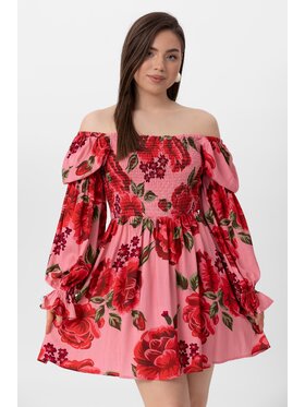 LAURELLA LAURELLA Sukienka codzienna 4UL017 Różowy Regular Fit