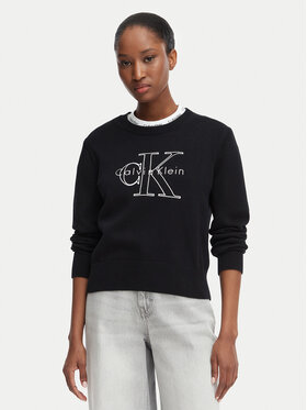 Calvin Klein Jeans Calvin Klein Jeans Pulover LV047G322G Črna Regular Fit