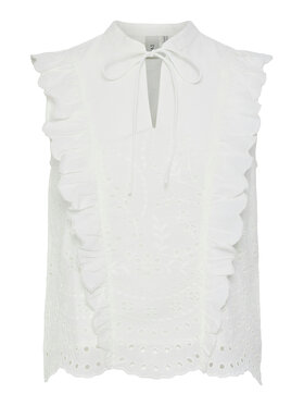 YAS YAS Bluse Luma 26036259 Weiß Regular Fit