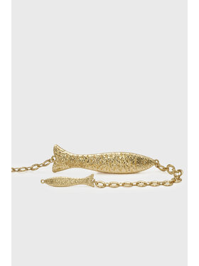 Fabienne Chapot Fabienne Chapot Pasek Pair Of Fishes Chain Belt Złoty