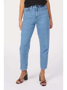 TeeShoppen TeeShoppen Jeansy Oryginalne dżinsy Mom Performance Niebieski Boyfriend Fit
